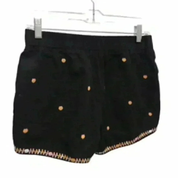 Madewell Springtime Embroidered Black Pull On Shorts w/ Pockets Womens Sz XS - Picture 3 of 11